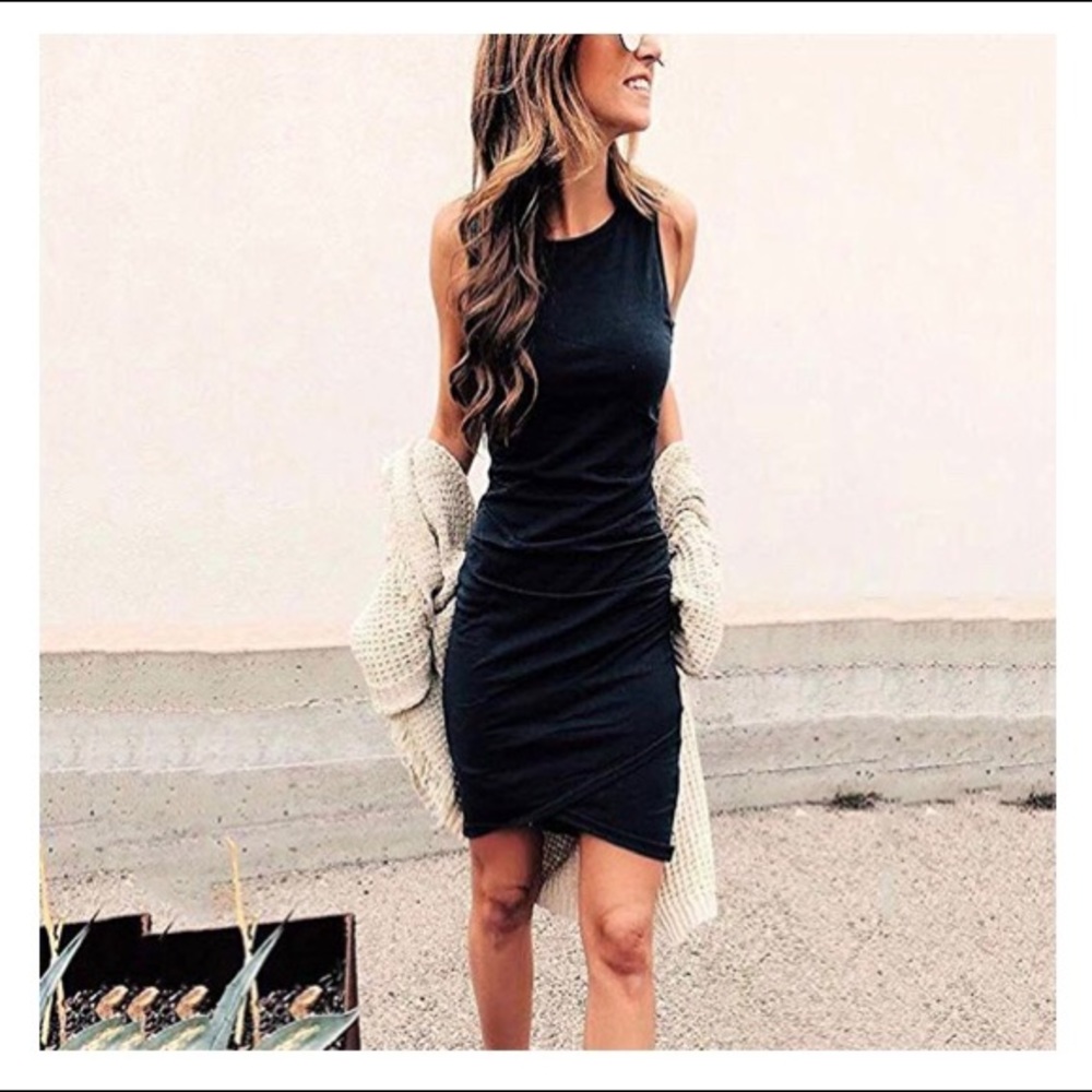 Black mini dress